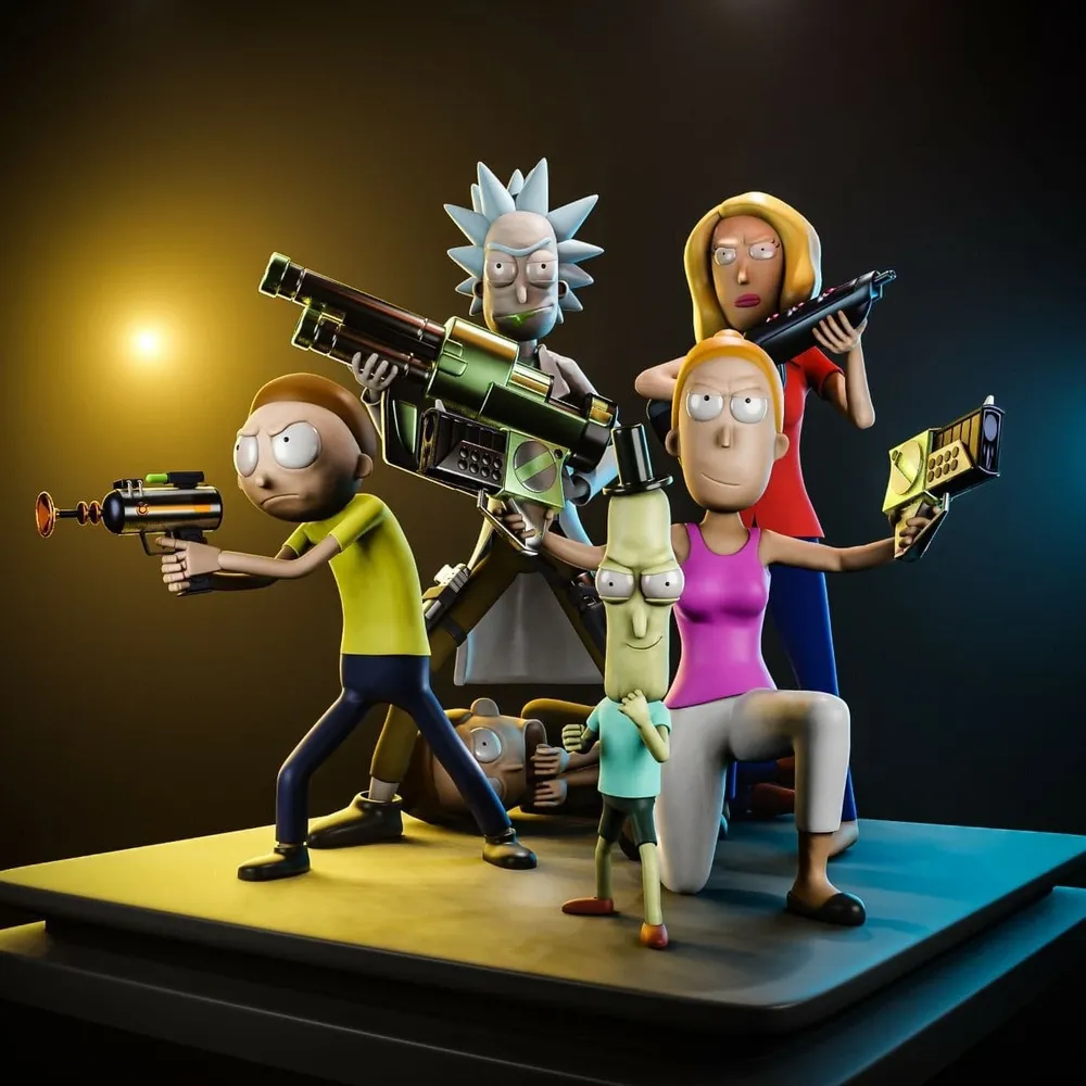 3d diorama by Rick And Morty for printing