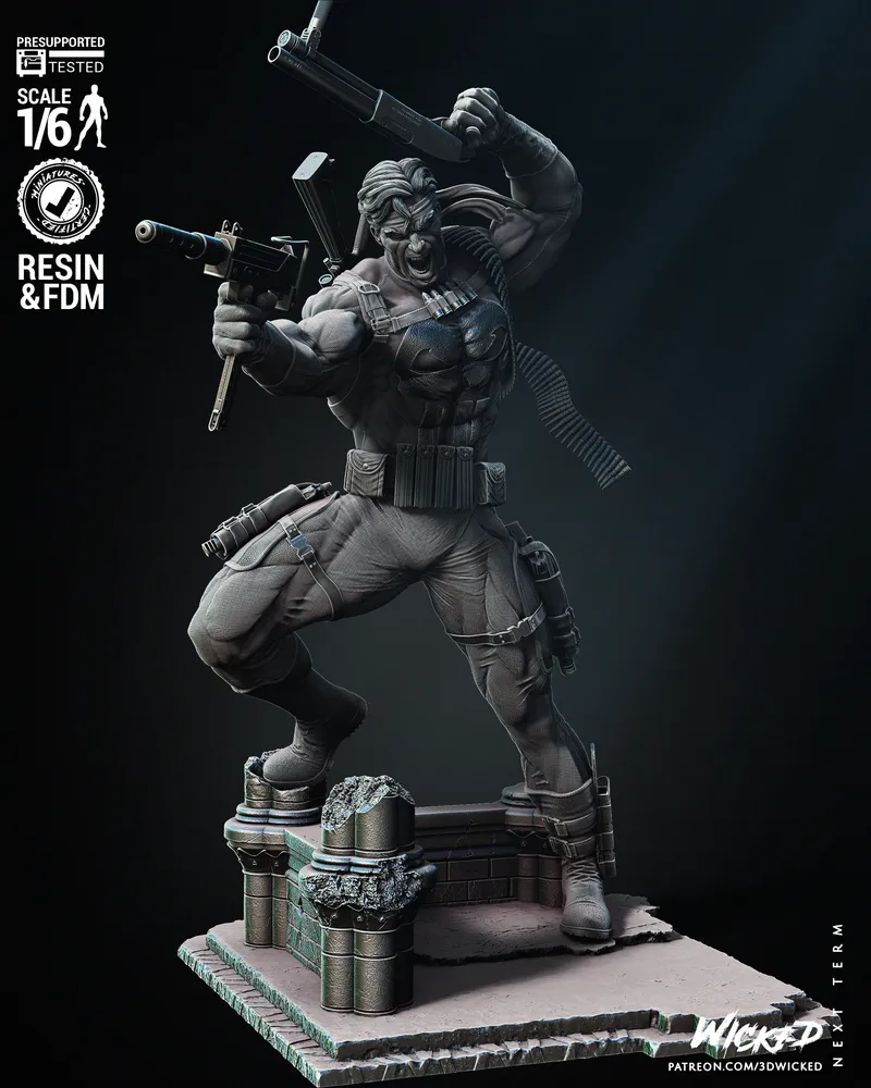 Justiceiro, Cena de Guerra